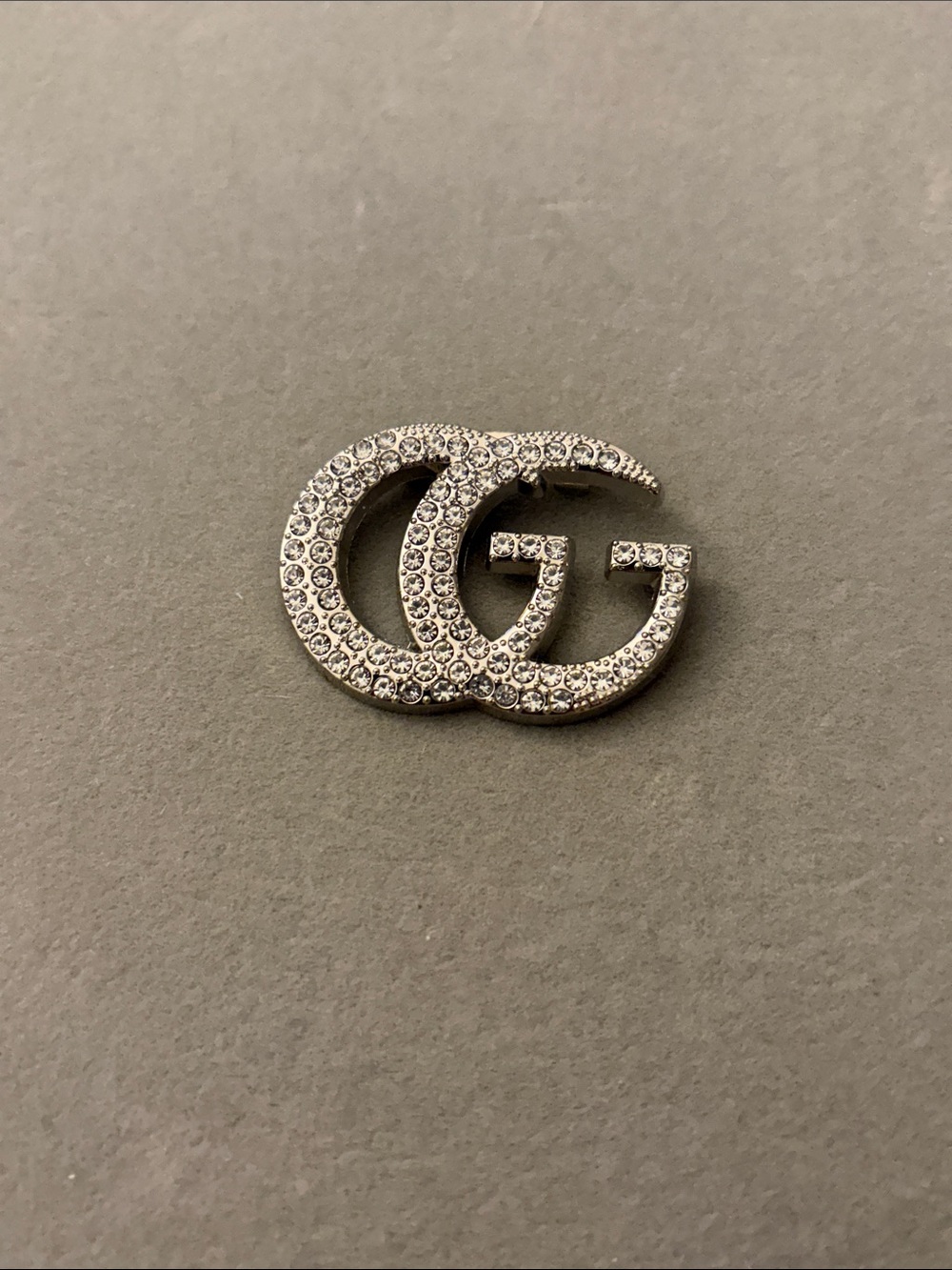 Crystal Brooch in Silver